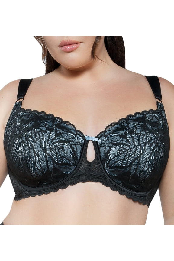 Women's Charlotte Lace Unlined Bra - Black Onyx - 32D