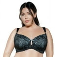 thumbnail image 1 of PARFAIT Women's Charlotte Lace Unlined Bra - Black Onyx - 40J, 1 of 3