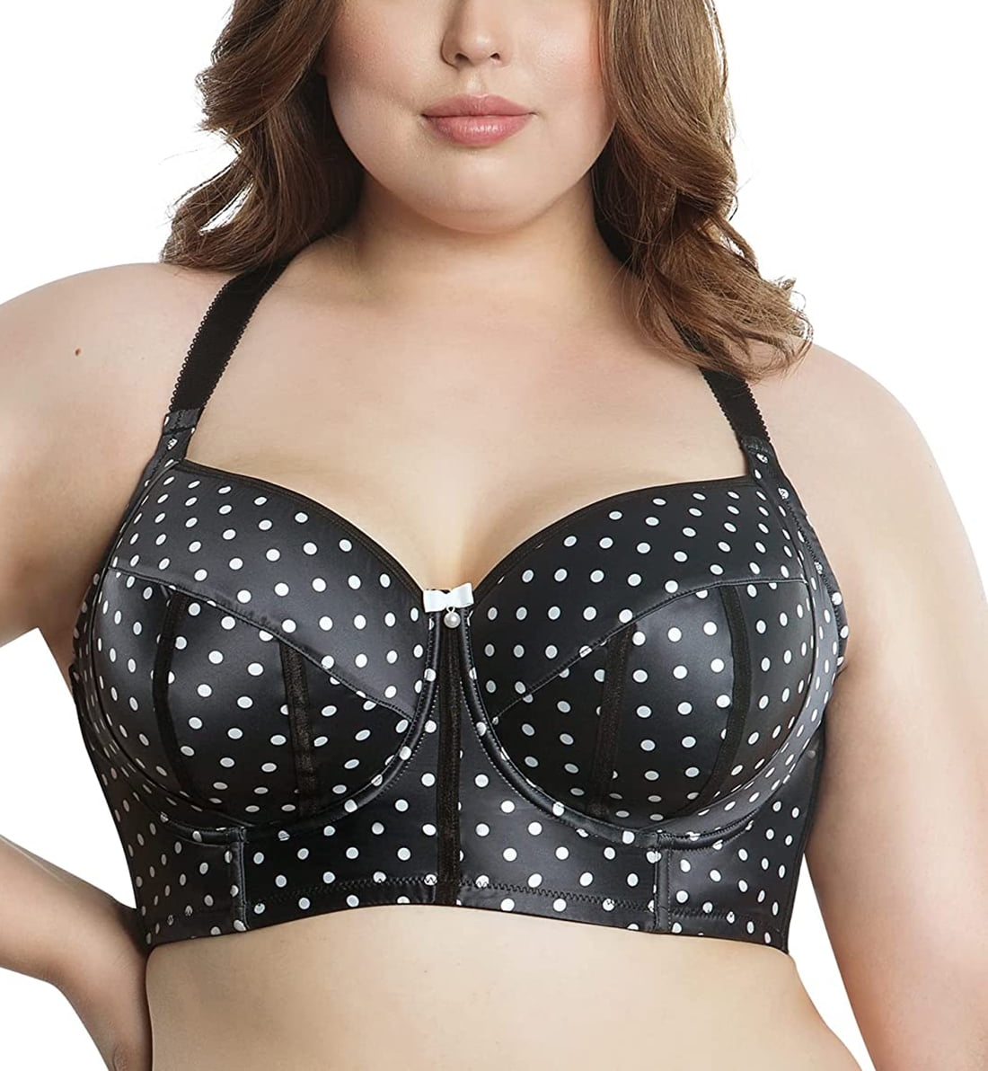 PARFAIT Women's Charlotte Longline Bra - Black Dot - 36J - Walmart.com