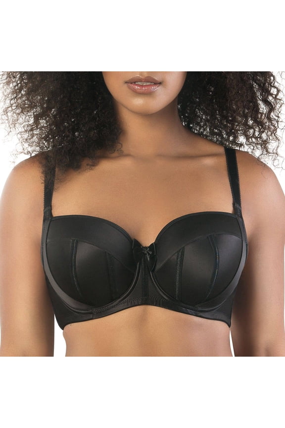 Charlotte Underwire Full Bust Padded Bra, Black, 38C