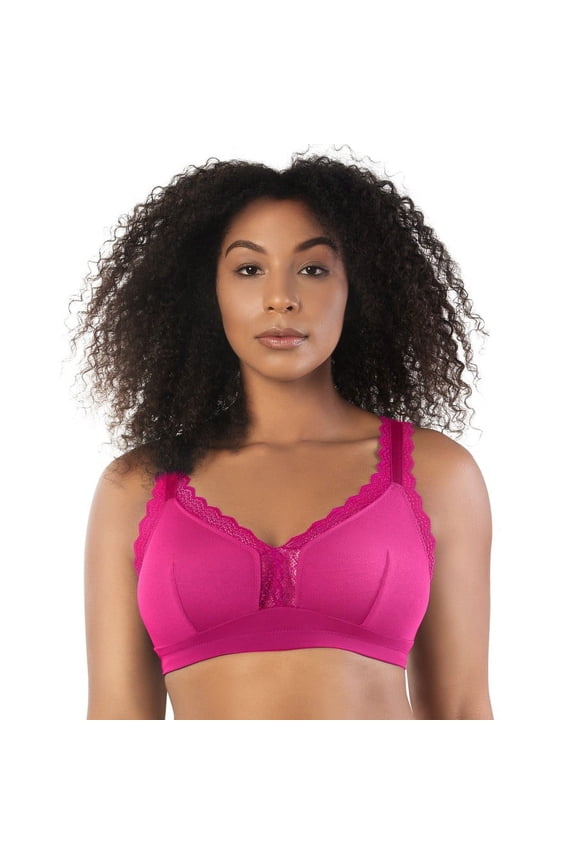 Women's Dalis Wire Free Bralette - Bright Pink - 30DD