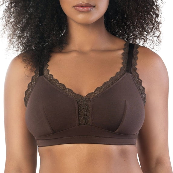 Dalis Wire-Free Full Bust Bralette, Deep Nude, 32H