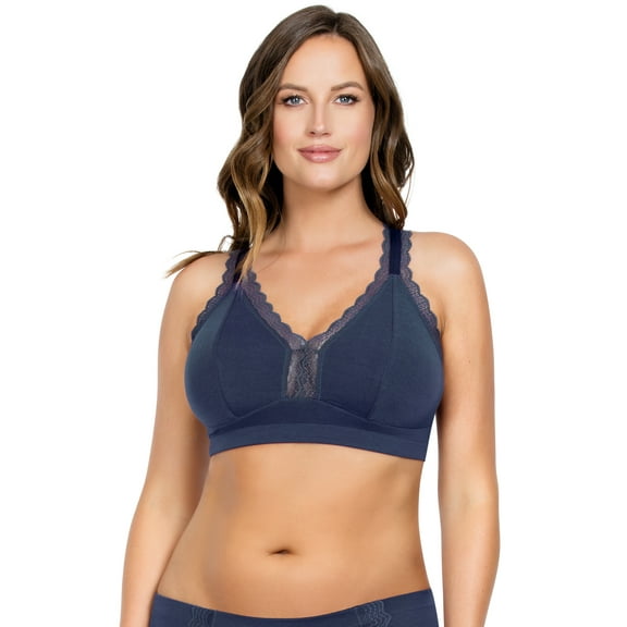 PARFAIT Women's Dalis Wire Free Bralette - Navy - 30H