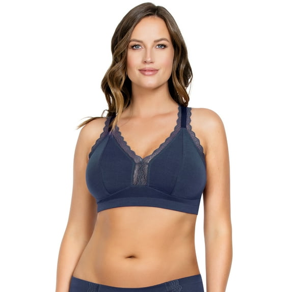PARFAIT Women's Dalis Wire Free Bralette - Navy - 36H
