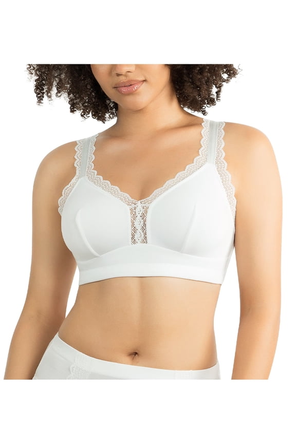 Women's Dalis Wire Free Bralette - Pearl White - 42H