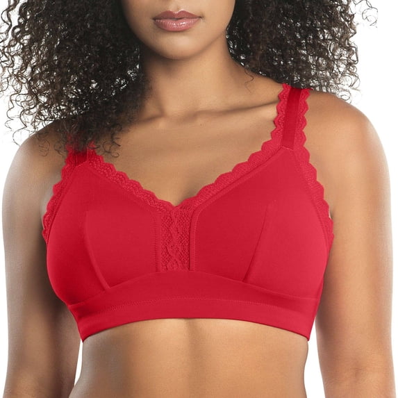 Parfait Dalis Wire-Free Full Bust Bralette, Racing Red, 38DD
