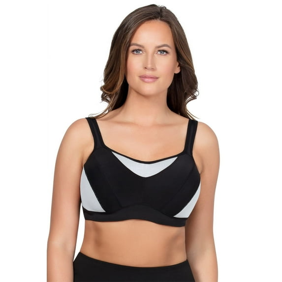 PARFAIT Women's Dynamic Mid-High Impact Sports Bra - Black - 40D