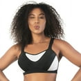 thumbnail image 1 of PARFAIT Women's Dynamic Mid-High Impact Sports Bra - Black - 42C, 1 of 4