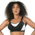 thumbnail image 1 of PARFAIT Women's Dynamic Mid-High Impact Sports Bra - Black - 44DDD, 1 of 4
