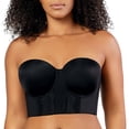 thumbnail image 1 of Elissa Full Bust Longline Strapless Bra, Black, 42C, 1 of 8