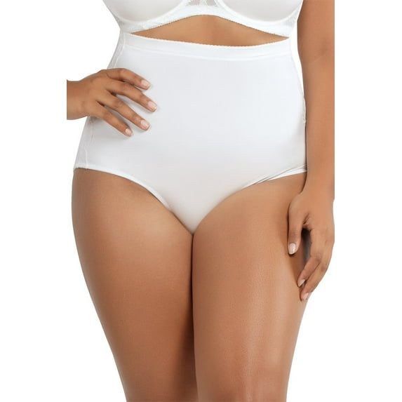 PARFAIT Women's Elissa Super High Waist Control Panty - Pearl White - 4XL