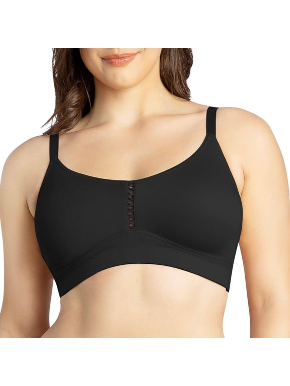 Erika Wire-Free Full Bust Bralette, Black, 38DDD