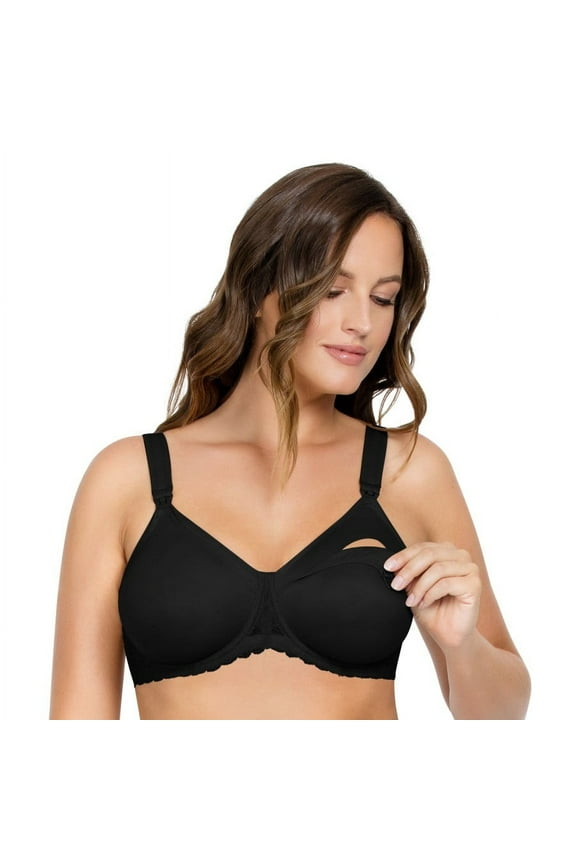 Women's Leila Nursing Bra Black - 34D