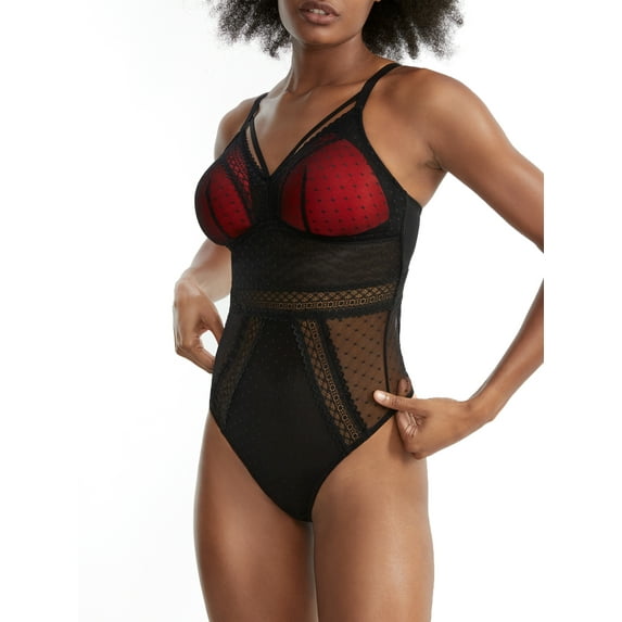 PARFAIT Women's Mia Dot Bodysuit - Black - S