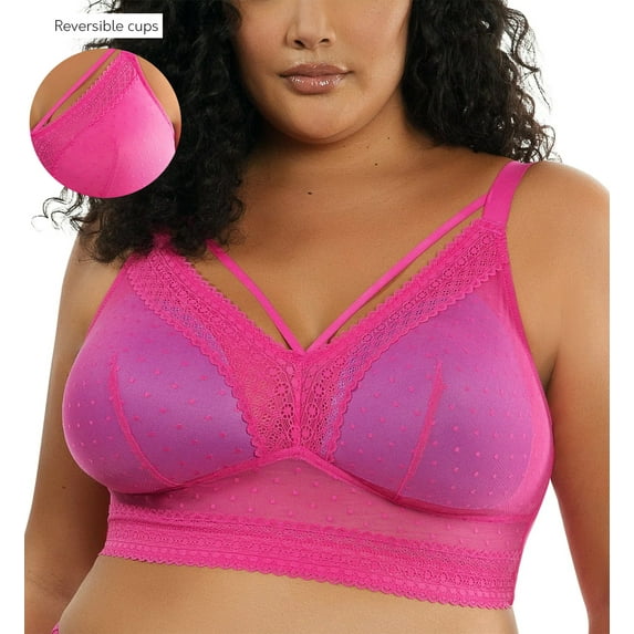 PARFAIT Women's Mia Dot Wire-Free Bralette Bright Pink - 34C