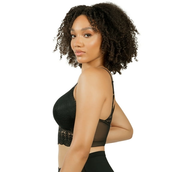 PARFAIT Women's Mia Lace Wire-Free Lace Bralette Black - 36C