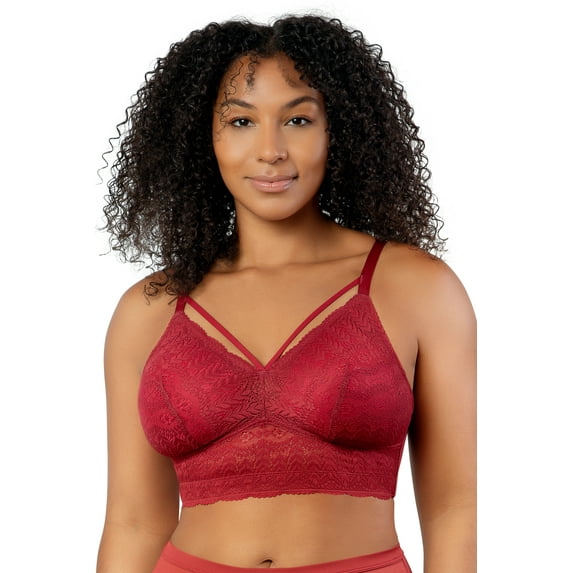 PARFAIT Women's Mia Lace Wire-Free Lace Bralette Rio Red - 30C