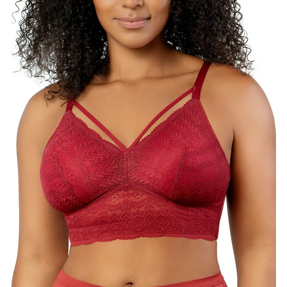 PARFAIT Women's Mia Lace Wire-Free Lace Bralette Rio Red - 40I