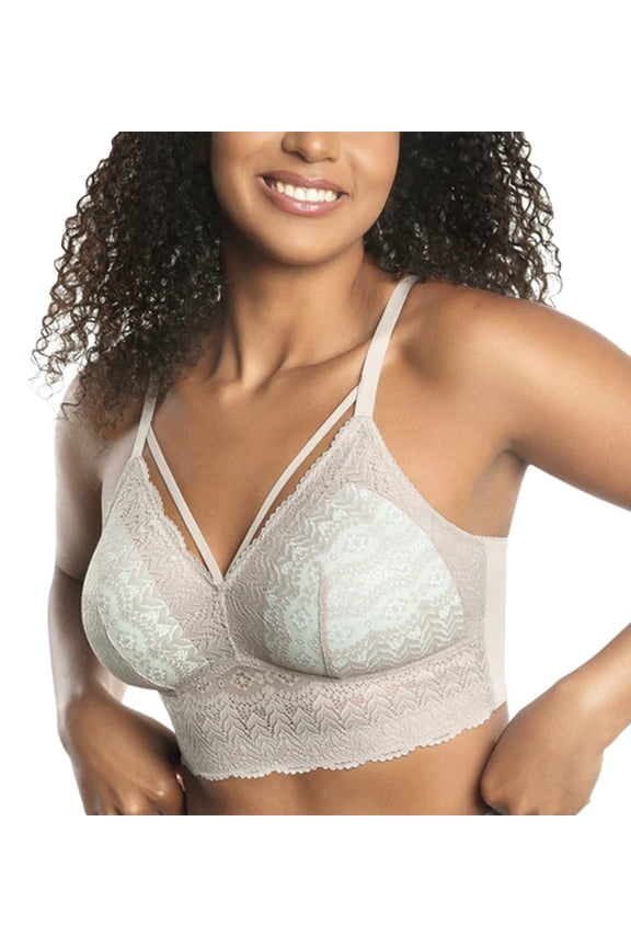 Women's Mia Lace Wire-Free Lace Bralette Sandstone - 40G
