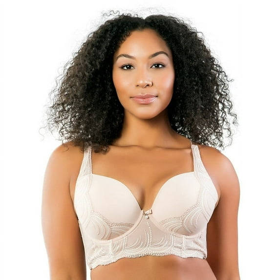 PARFAIT Women's Pearl Longline Plunge Bra - Cameo Rose - 36G