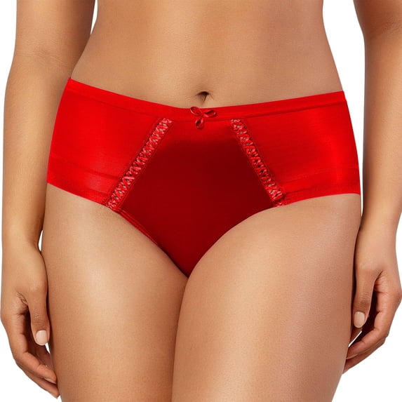 Parfait Shea Full Coverage French Cut Panty, Racing Red, L