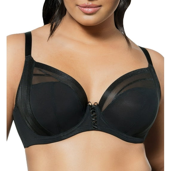PARFAIT Women's Shea Plunge Unlined Bra - Black - 32DDD