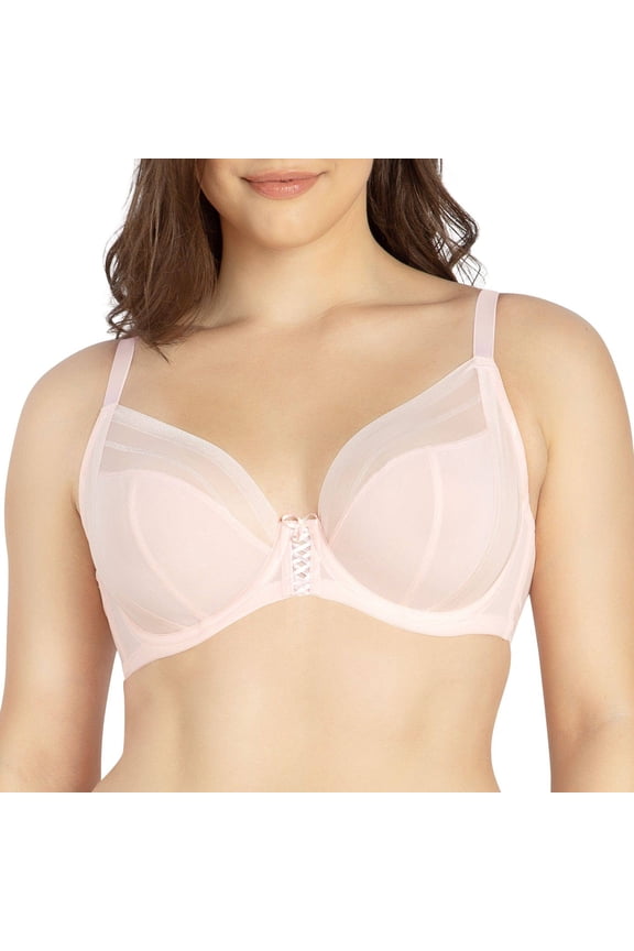 Shea Full Bust Unlined Plunge Bra, Petal Pink, 30DDD