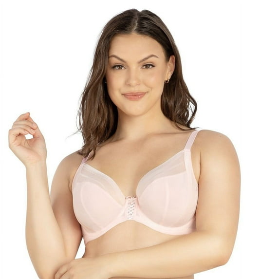 PARFAIT Women's Shea Plunge Unlined Bra - Petal Pink - 32DDD