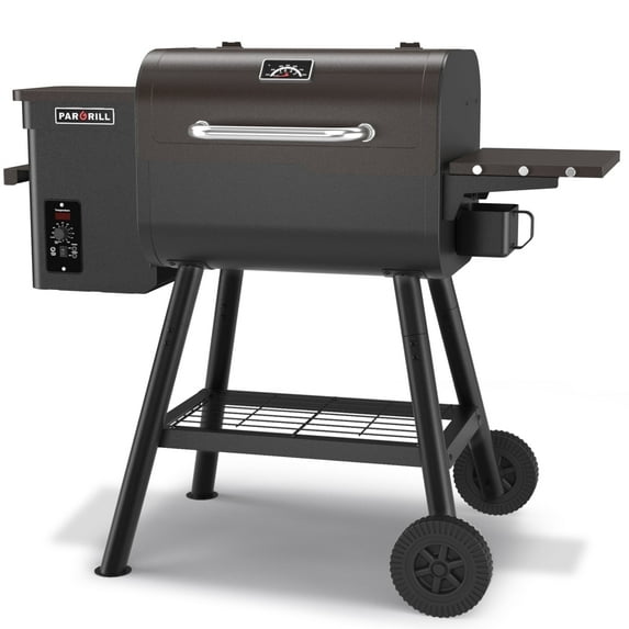 PARGRILL 467 sq.in Wood Pellet Grill & Smoker, BBQ Grill with Auto Temperature Control, for Outdoor Cooking, Patio and Backyard, Bronze Black
