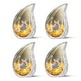 thumbnail image 1 of PARHUS Ebullient Marigold Frolic - Decorative Urn - Small Cremation Urns - 3 Inch - Pack of 4 - Urns for Ashes Adult Male & Female - Human Ashes Keepsake - Decorative Urns - Burial Urns, 1 of 2