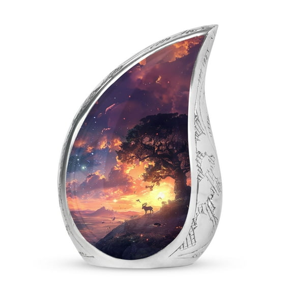 PARHUS Enchanted Garden Dragon Urn, Small Urns for Ashes, Teardrop Cremation Urn, Decorative Urns, Urn for Ashes for Women, Memorial Keepsakes for Ashes, Miniature Urns for Human Ashes 3 Inch 1 Pcs