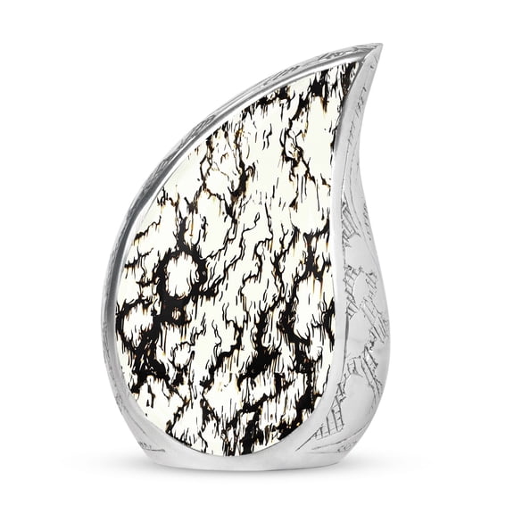 PARHUS Mystic Marble Veins Urn for Ashes for Women, Teardrop Urn for Ashes Adult Male, Urns for Human Ashes Adult Female, Decorative Urns, Small Urns for Human Ashes Keepsake 3 Inch Pack of 1