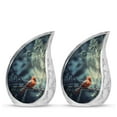 thumbnail image 1 of PARHUS Red Cardinal Bird On The Tree - Teardrop Mini Keepsake Urns - Urn for Ashes Adult Male & Female -Decorative Urns - Ash Holders for Human Ashes - Cremation Urn - Memorial, Urn 3 Inch, 2 Pcs, 1 of 2