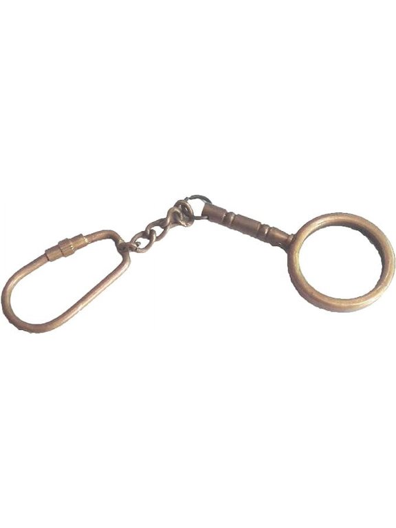 Brass Key Chain- Collectible Marine Nautical Key Rings from (Magnifier-Key-Chain)