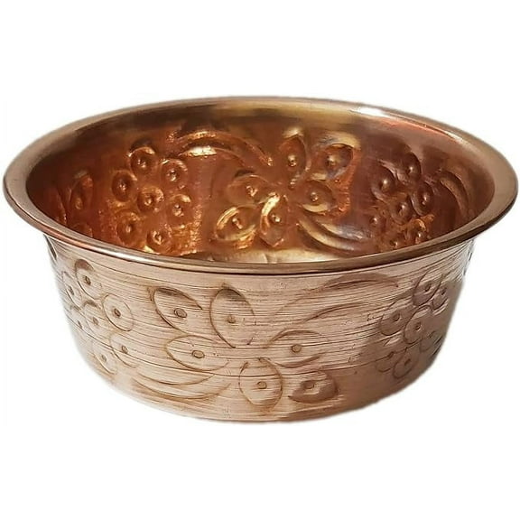 PARIJAT HANDICRAFT Handcrafted copper bath bowl authentic copper bath bowl and hammam bowl.