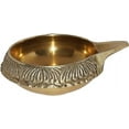 thumbnail image 1 of PARIJAT HANDICRAFT Handmade Indian puja Golden Oil lamp for Diwali Pooja Article akhand Diya for Pooja Purpose, 1 of 4