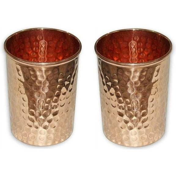 PARIJAT HANDICRAFT Mint Julep Cup Copper drinkware accessories Pack of 2