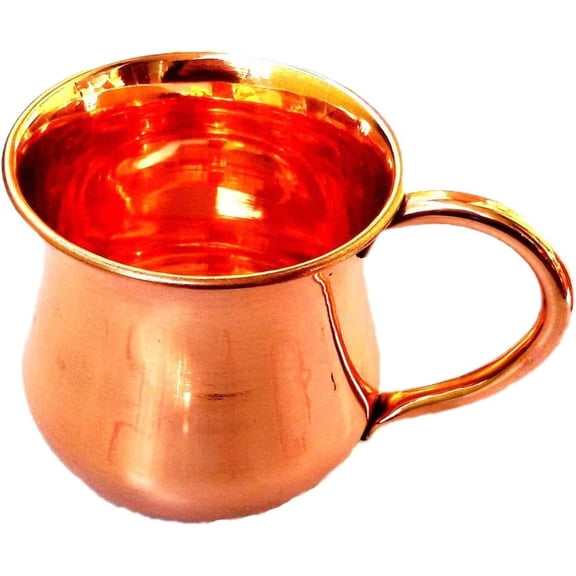 PARIJAT HANDICRAFT Old Fashion Copper Moscow Mule Mug with, Copper Moscow Mule Mugs/Cups, Capacity-14 Ounce-Pure Copper.