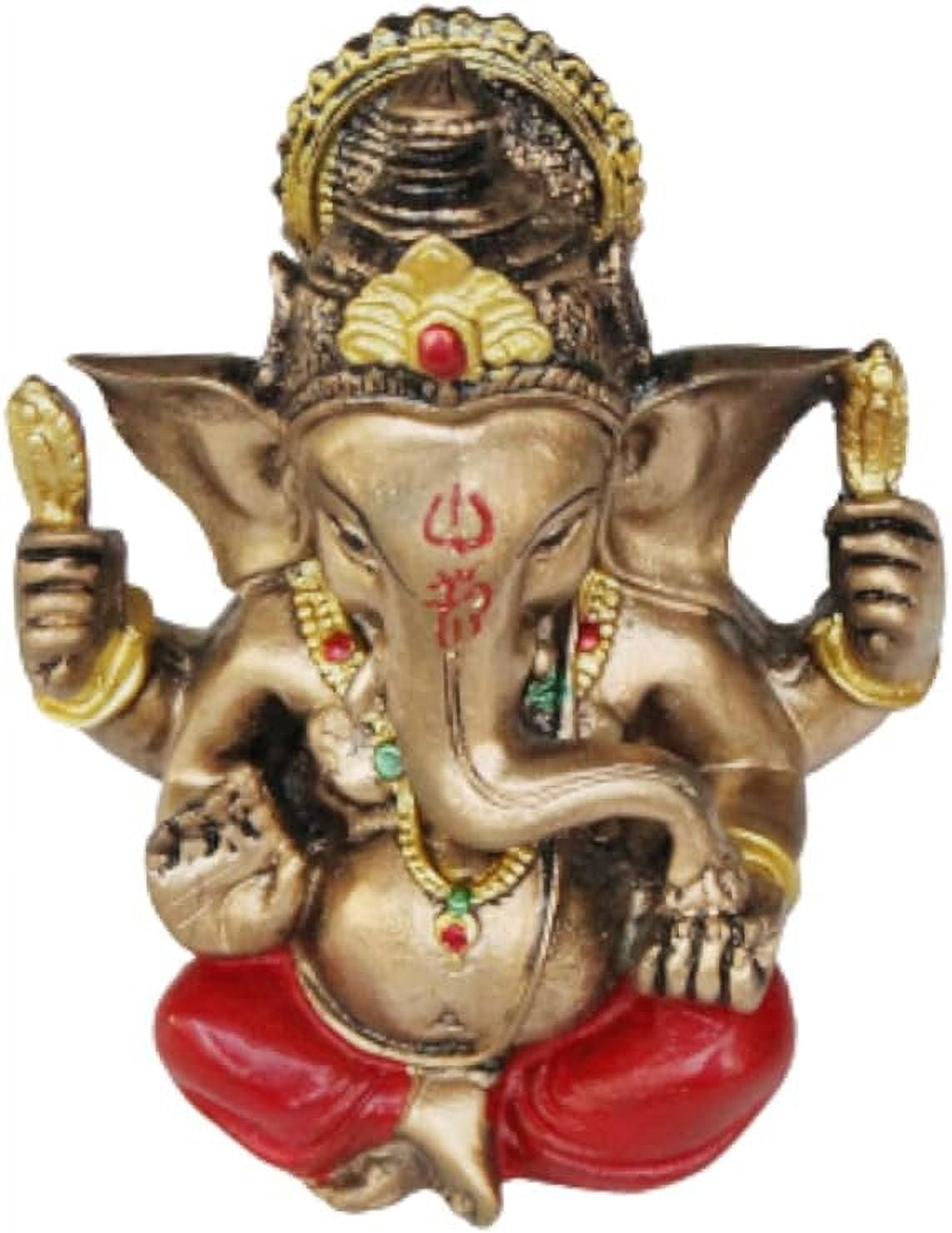 PARIJAT HANDICRAFT Resin Ganpati Idol for Car Dashboard Lord Ganesha