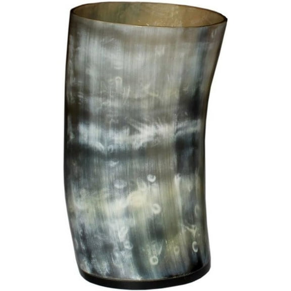 PARIJAT HANDICRAFT Viking Drinking Horn Authentic Medieval Mead Cup- Leak Free Beer Beaker- Handmade Stein Mug/Glass