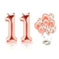 thumbnail image 1 of PARIS PRODUCTS - 11th Birthday Rose Gold Balloons & Number 11 Mylar Balloon, 11th Birthday Party Decor, 11th Birthday Decorations for Girl, Double Digits Birthday Decorations Girl 11, 1 of 4