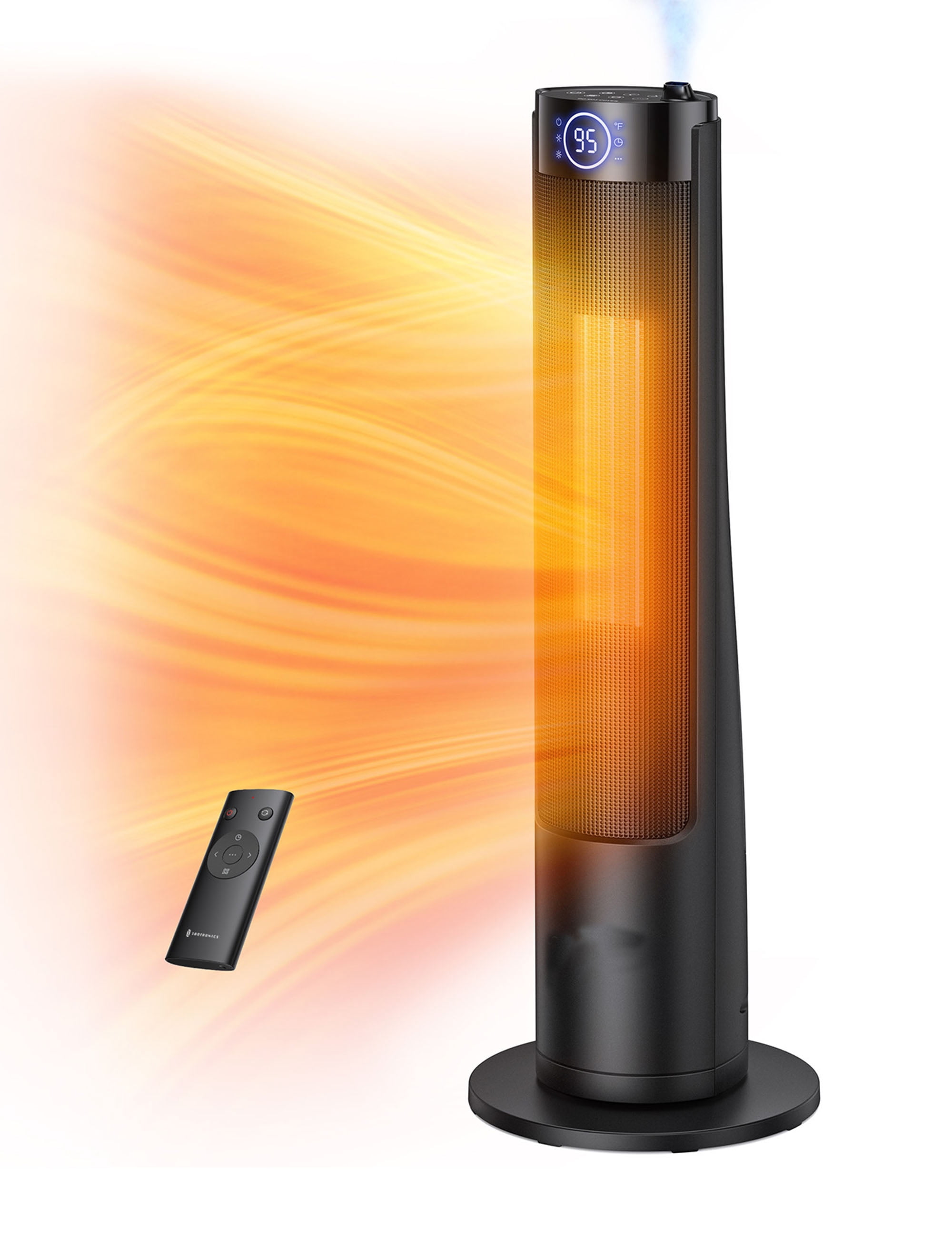 PARIS RHÔNE 30 Space Heater with Humidifier, 1500W Room Heater with 1L  Water Tank, Heater for Home Office - Walmart.com