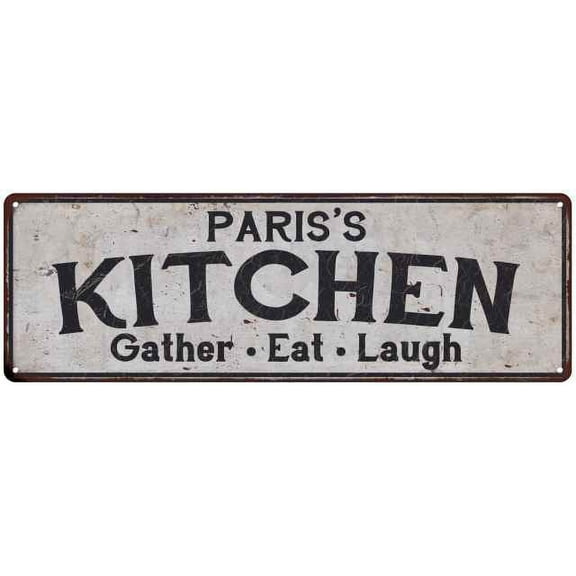 PARIS's Kitchen Gift Rustic Chic Decor Gift 6x18 Sign 206180051220