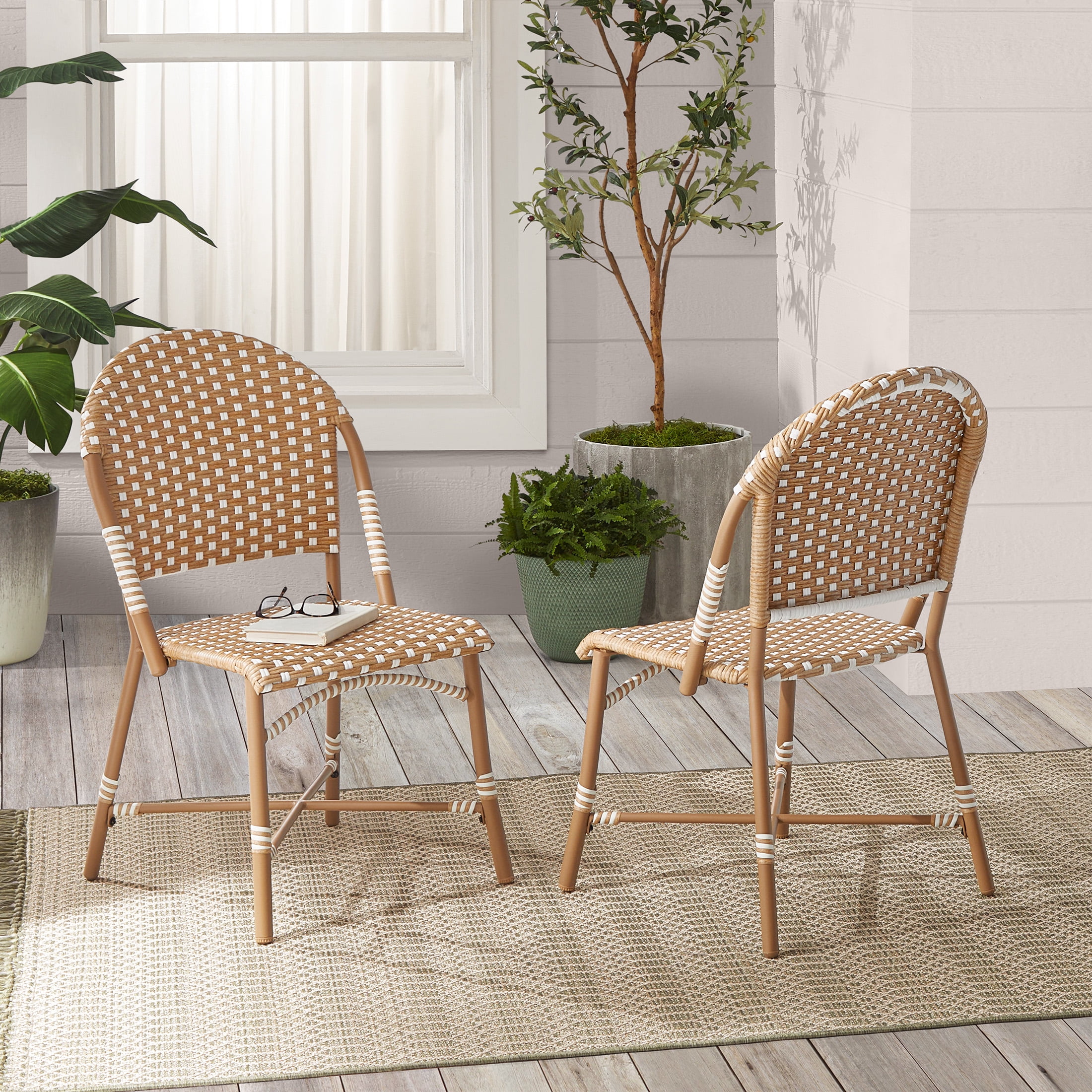 Better Homes & Gardens Lilah Outdoor 2-Piece Wicker Parisian