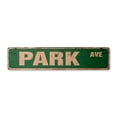 thumbnail image 1 of PARK AVE Vintage Plastic Street Sign New York NY Central Park | Indoor/Outdoor |  18" Wide, 1 of 4