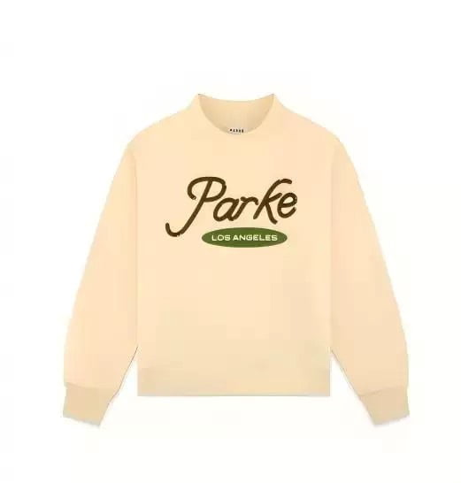 PARKE Unisex Printed Casual Crew Neck Hooded Sweatshirt