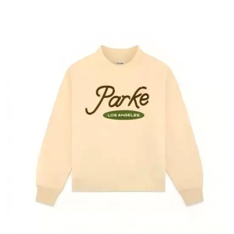 PARKE Unisex Printed Casual Crew Neck Hooded Sweatshirt