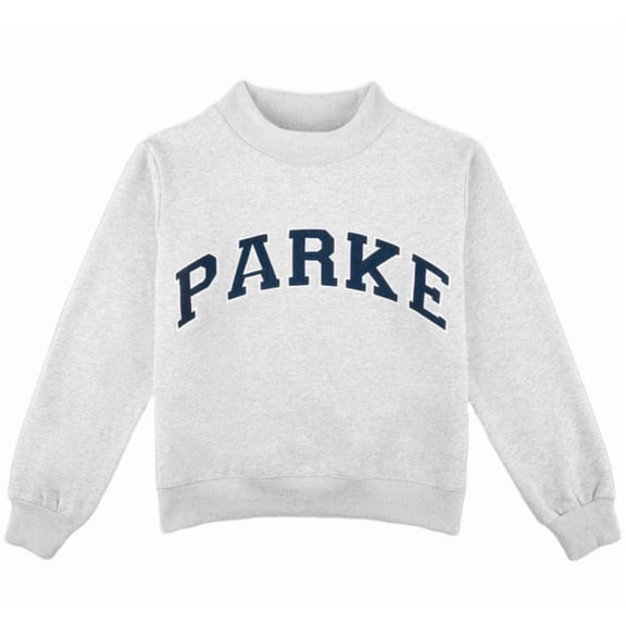 PARKE Unisex Printed Casual Crew Neck Hooded Sweatshirt