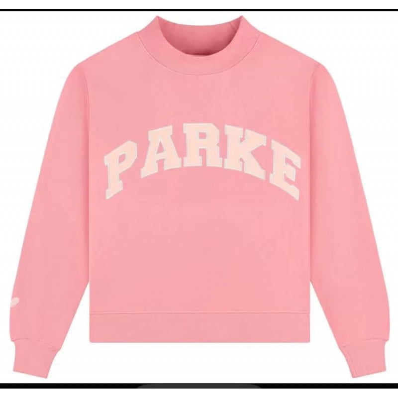 PARKE Unisex Printed Casual Crew Neck Hooded Sweatshirt
