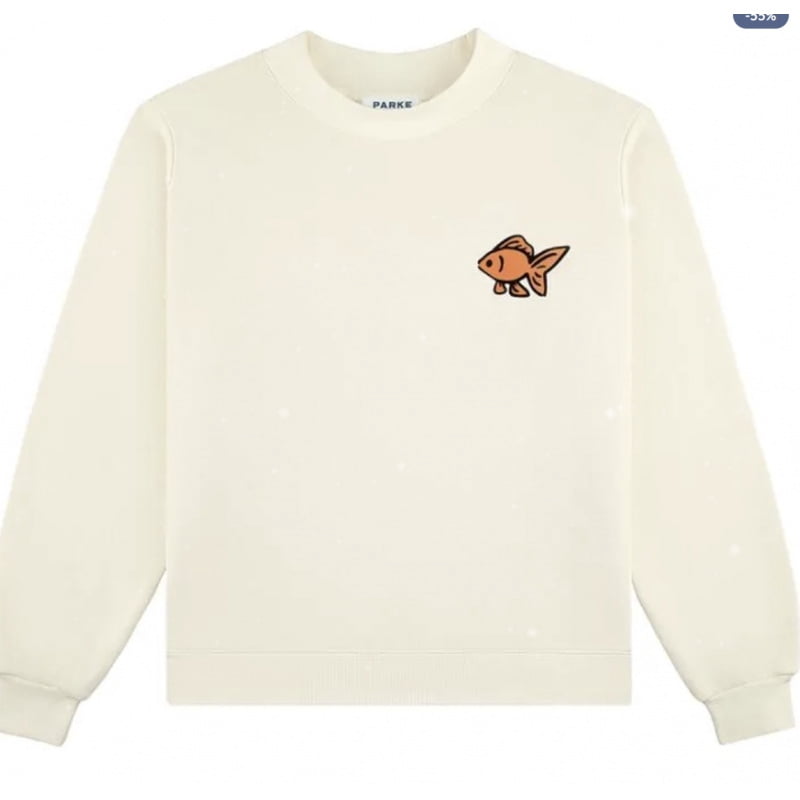 PARKE Unisex Printed Casual Crew Neck Hooded Sweatshirt